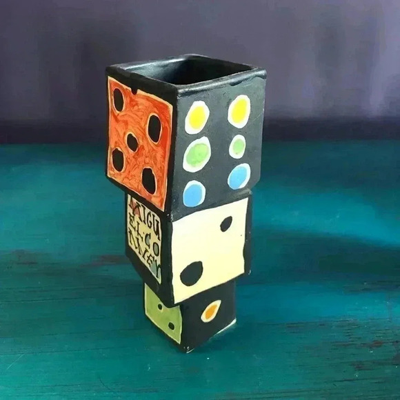 Handmade 3 Piece Cat + Mouse Ceramic Vases - Picture 7 of 15